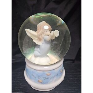 Joy To The‎ World Precious Moments Porcelain Snow globe